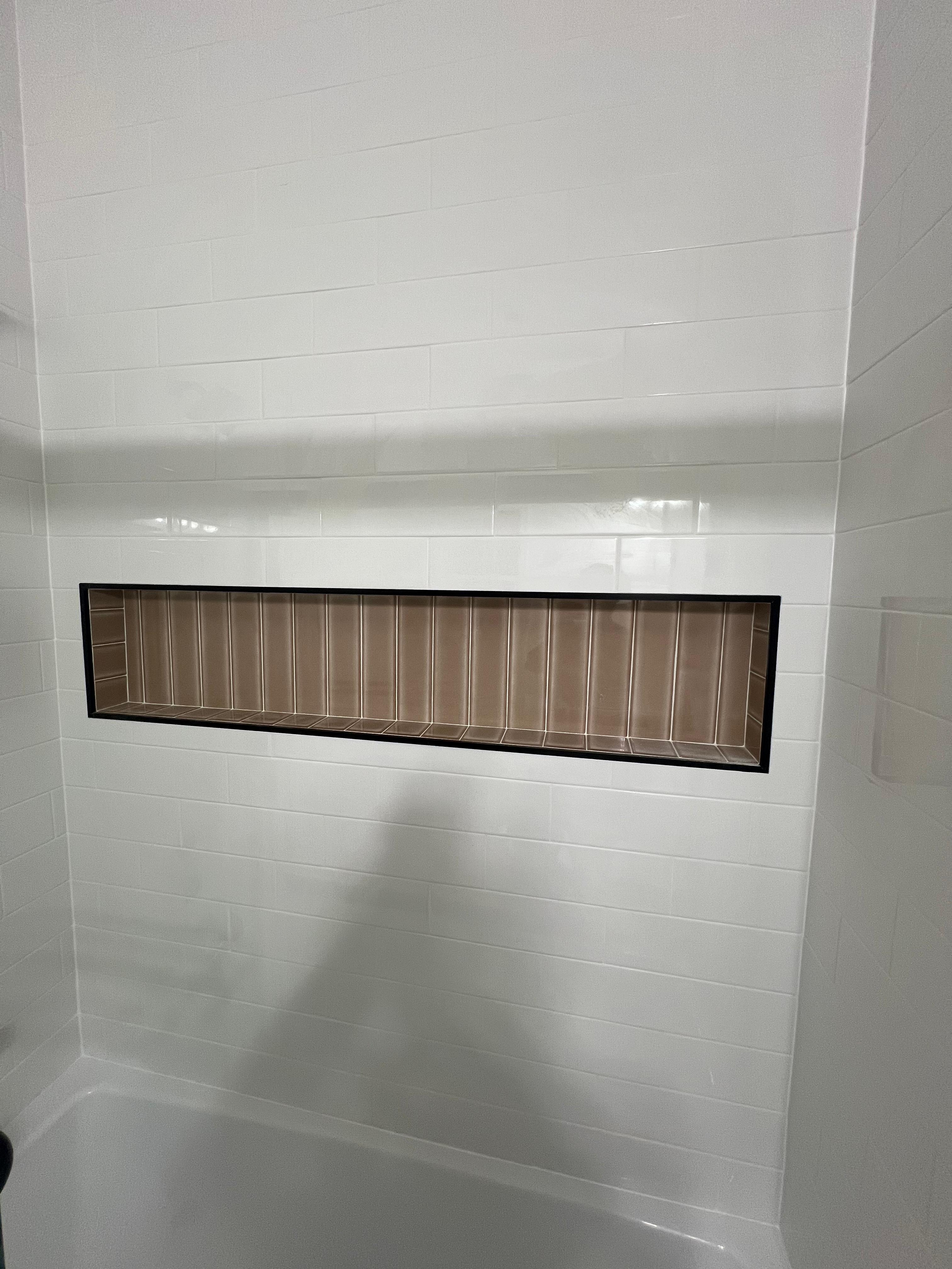 Shower niche detail