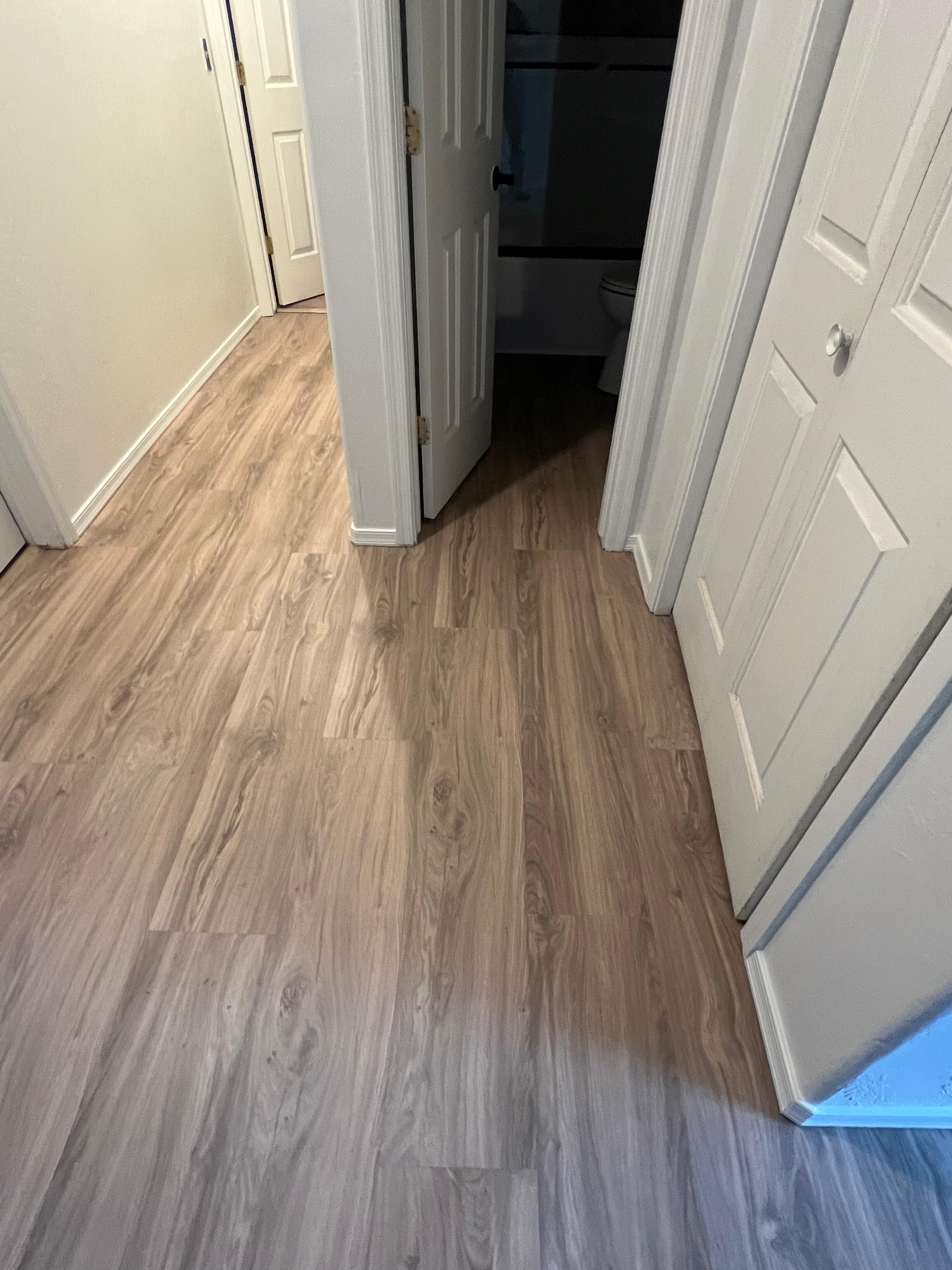 Vinyl plank flooring installation