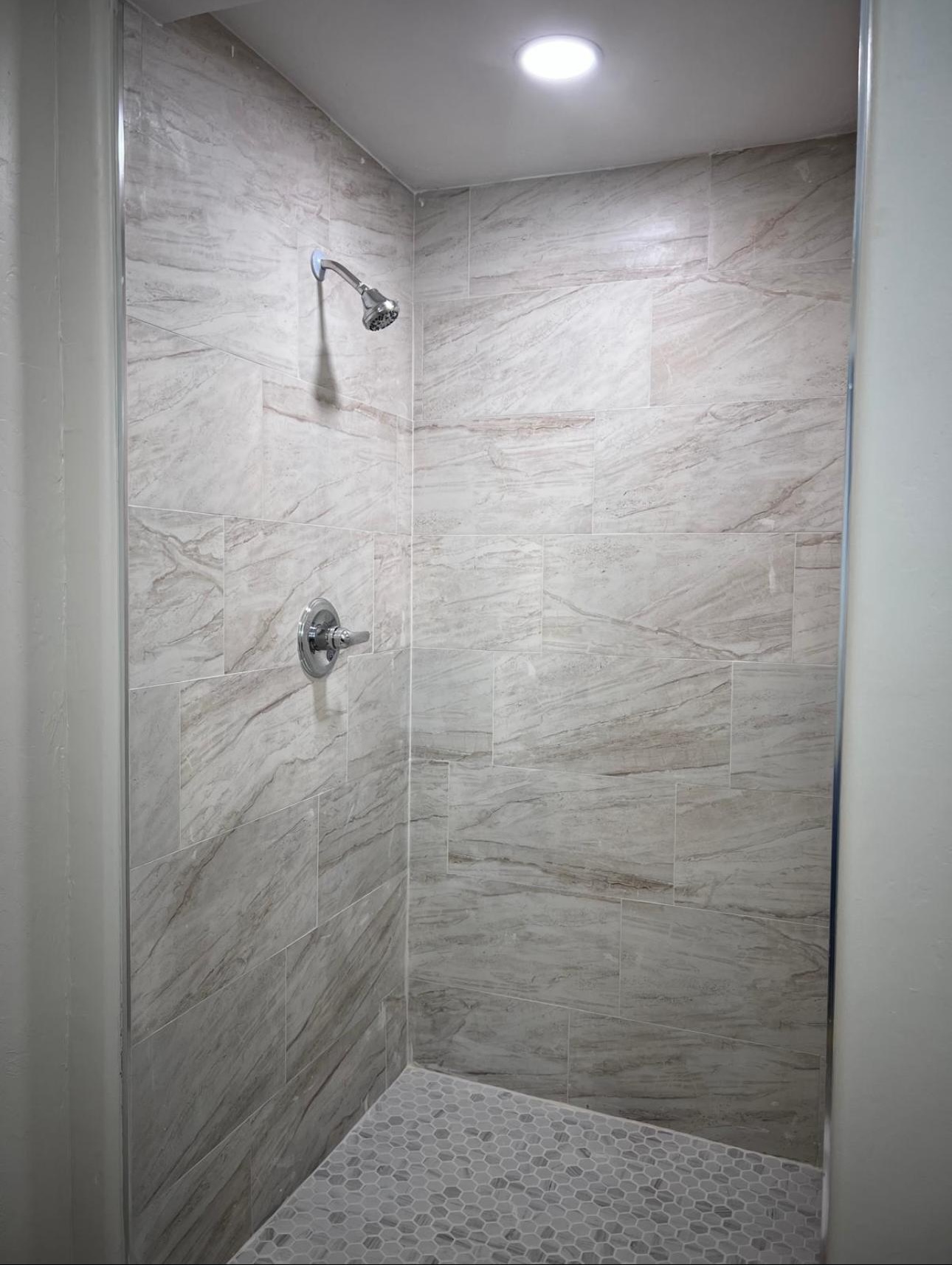 Marble shower